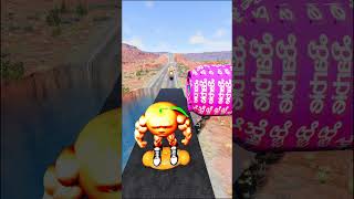 Big and Small Fox & Buff Orange & Jerry & Tom and Jerry Dog & Baby vs Barbie Bollard