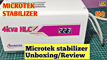 Microtek वोल्टेज stabilizer for A.C pearl EM 4150+//4Kva full review & unboxing