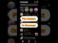 How to Pin a Conversation on Messenger 📌| Stay Connected Easily #shorts #tech #privacyfirst