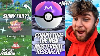 ✨Completing The NEW *FREE* Masterball Research In Pokemon Go And I Failed A Shiny Pokemon?!✨