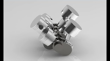 crankshaft and piston assembly creo parametric 7.0/ Engine