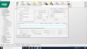 Project Management: How To Create Change Orders in Sage 100 Contractor