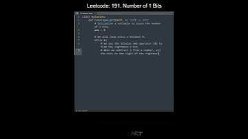 Leetcode 191. Number of 1 Bits in Python | Python Leetcode | Python Coding Tutorial | Python ASMR