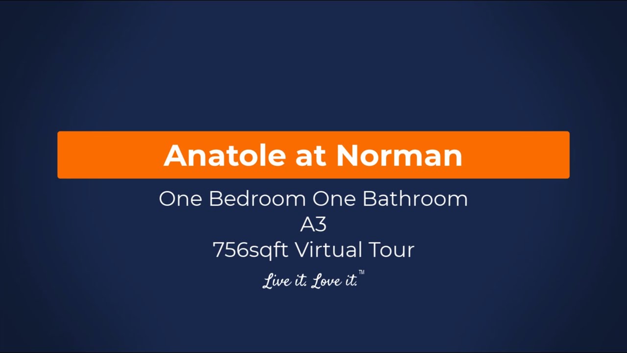 Norman OK Apartments Anatole at Norman A3 756sqft Virtual Tour