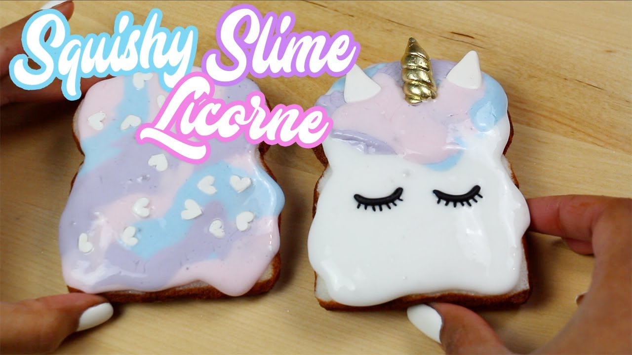 Squishy Slime Licorne Toasts Kawaii Madame Patachou