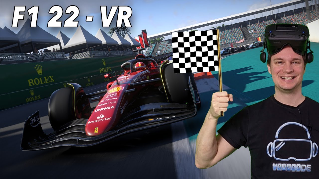 How F1 22 looks in VR (G2 through lens) 