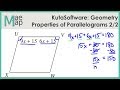 Parallelogram Properties Quiz