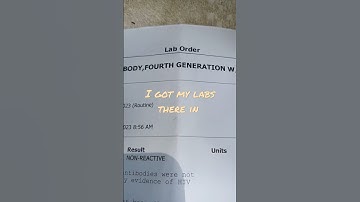 My HIV test results so y