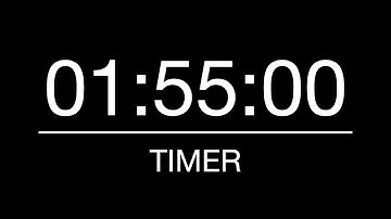 1 Hour 55 Minutes Timer/Countdown with Alarm - 115 Minutes