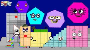 Numberblocks Fibonacci Sequence | Numberblocks in Flatland