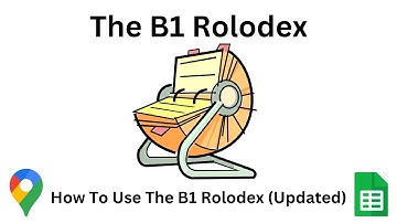How To Use The B1 Rolodex (Updated)