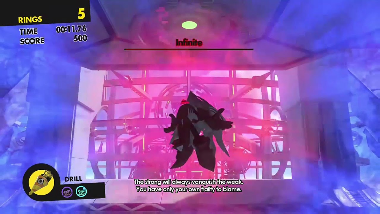 Sonic Forces Speedrun - Vs Infinite #2: 13.69s