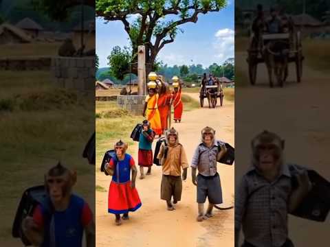 Morning Of Devotion Vanar Children Start School With Ram Ram Ramnaam Vanartoli