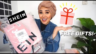 هدايا مجانية من شي أن لمتابعيني  و مشترياتي للحجر الصحي FREE GIFTS from Shein + Unboxing -Retta.a