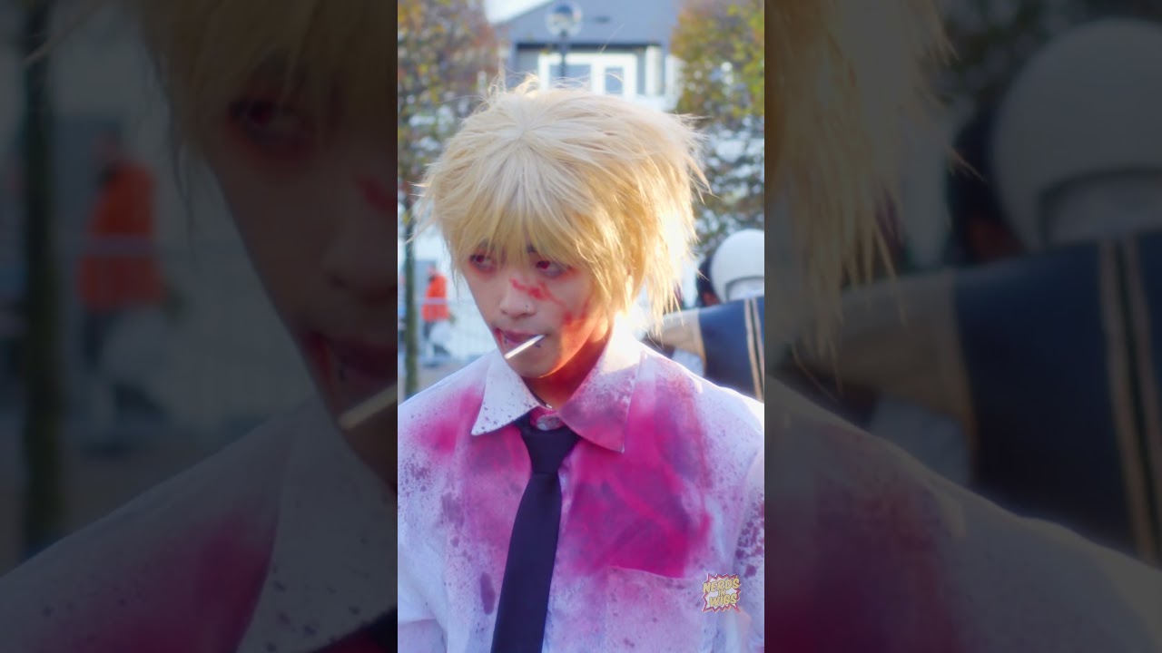 CHAINSAW MAN Cosplay! ⛓️ Denji & Pochita, Power, Makima, Aki at Comic Con #anime #cosplay #shorts