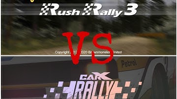 Comparison of the two best rally games on android Rush Rally 3 vs CarX Rally