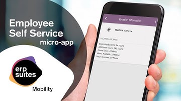 ERP Suites Mobility | Employee Self Service micro-app