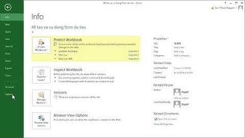 EXCEL   48   Hướng dẫn tạo Form nhập dữ liệu trong Excel