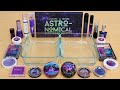 Galaxy Hard vs Soft Makeup Coloring Clear Slime with Eyeshadow and Lip Gloss Satisfying ASMR Slime