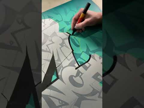 Video: DIY Sharpie Art: Stadtbild Skizze auf Leinwand