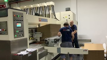 Shanghai #DINGLONG flexo #printer machine. Fully auto FFG machine from China.