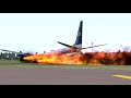 Heavy plane catches fire during takeoff at new york jfk airport  ati flight 102