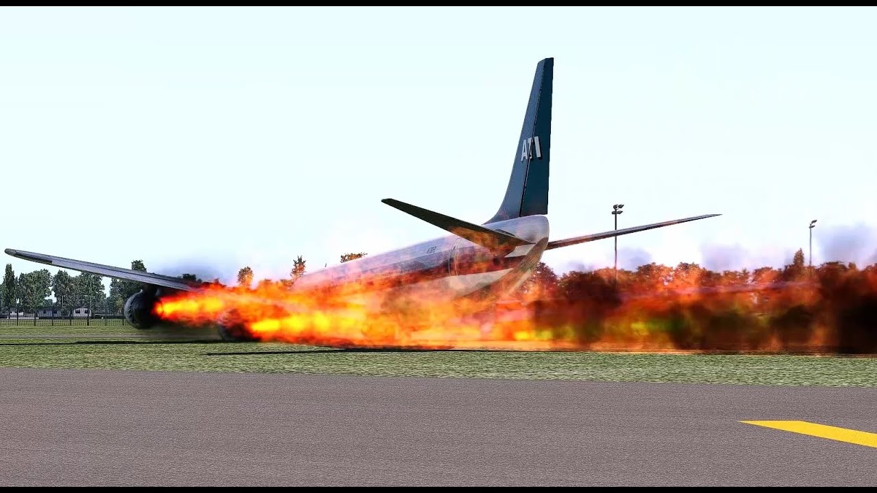 Heavy Plane Catches Fire During Takeoff at New York JFK Airport - ATI FLIGHT 102