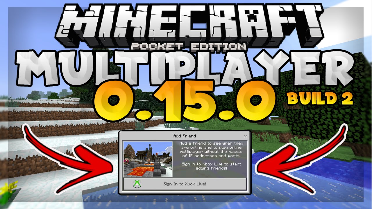 Mcpe 0 15 0 Multiplayer Gameplay How To Play Online New Update Build 2 Pocket Edition Youtube