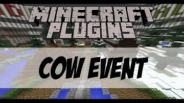 Minecraft Plugin Spotlight | Cow Event by xTACTIXzZ