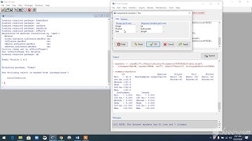 R Commander (Rcmdr) : Welch Two Sample t-test