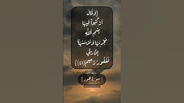 سورة هود الآية ٤١ و ٤٢ بصوت الشيخ محمد صديق المنشاوي