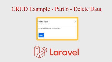 How to Delete Data in Laravel with Ajax - Part 6 - CRUD Example with Modal