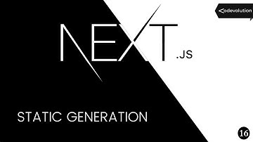Next.js Tutorial - 16 - Static Generation