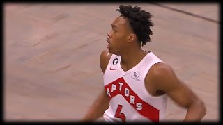 Scottie Barnes Nails the Corner 3-Pointer - Raptors vs Magic