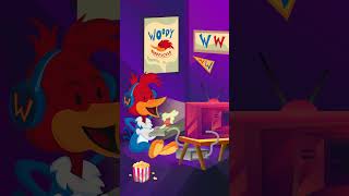 Woody Woodpecker stylized character design in the Amadine app #shorts #woodywoodpecker