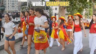 What does Madrid look like when Spain wins the World Cup? 🇪🇸