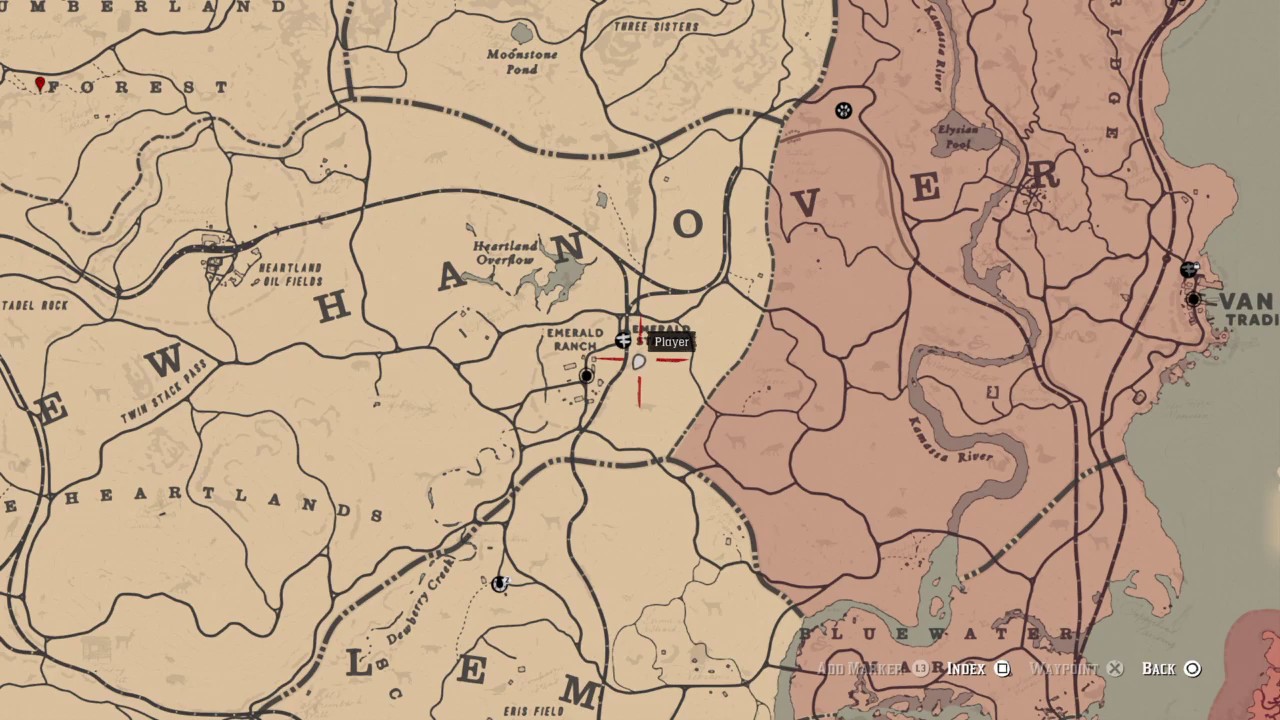 Маньяк рдр 2 карта