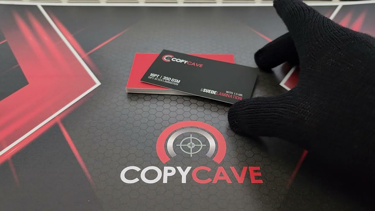 Suede Laminated Soft-Touch Business Card Sample