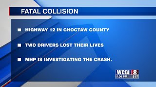 Two men die in Monday night crash in Choctaw County