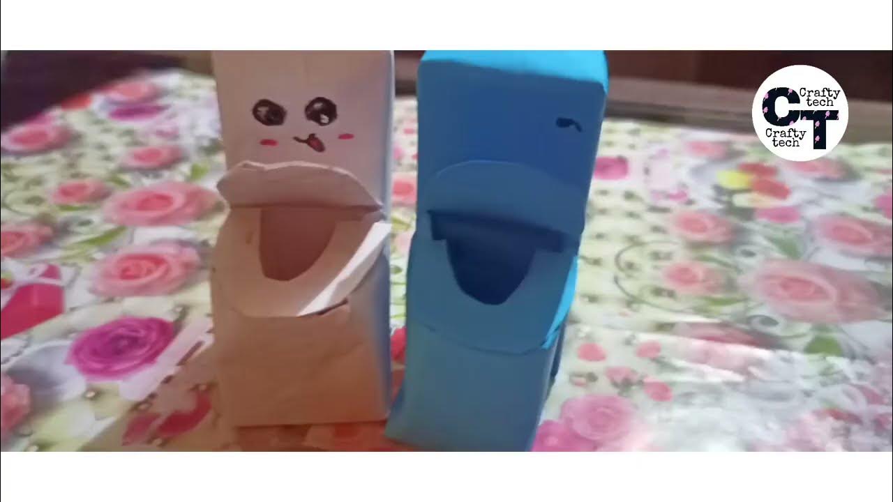 how to make paper toilet paper origami 🚽🚽 paperorigami papercraft 