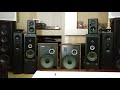 Acoustic research ar15 hires speakers w acoustic 636 floor speakers  yamaha m80 amplifier