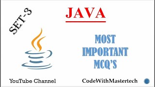 Celebrity Java MCQ'S Questions & Answers || SET-3 || @codewithmastertech || 9720773406, 8077621701 Wealth