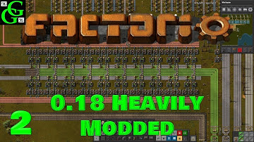 Factorio 0.18 -  Heavily Modded -  Electronic (Green) Circuits on the Bus - Part 2