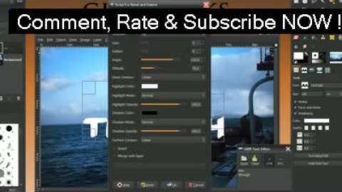 See Through/ Transparent Text Effect with GIMP