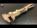Antique Monkey Wrench Restoration - ASMR Vintage Tool Restoring