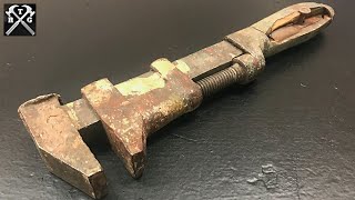 Antique Monkey Wrench Restoration  ASMR Vintage Tool Restoring