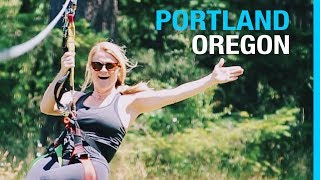 RVING PORTLAND OREGON // MULTNOMAH FALLS (EP 62³ RV LIVING TRAVEL VLOG)