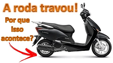 Como trava a moto lead?