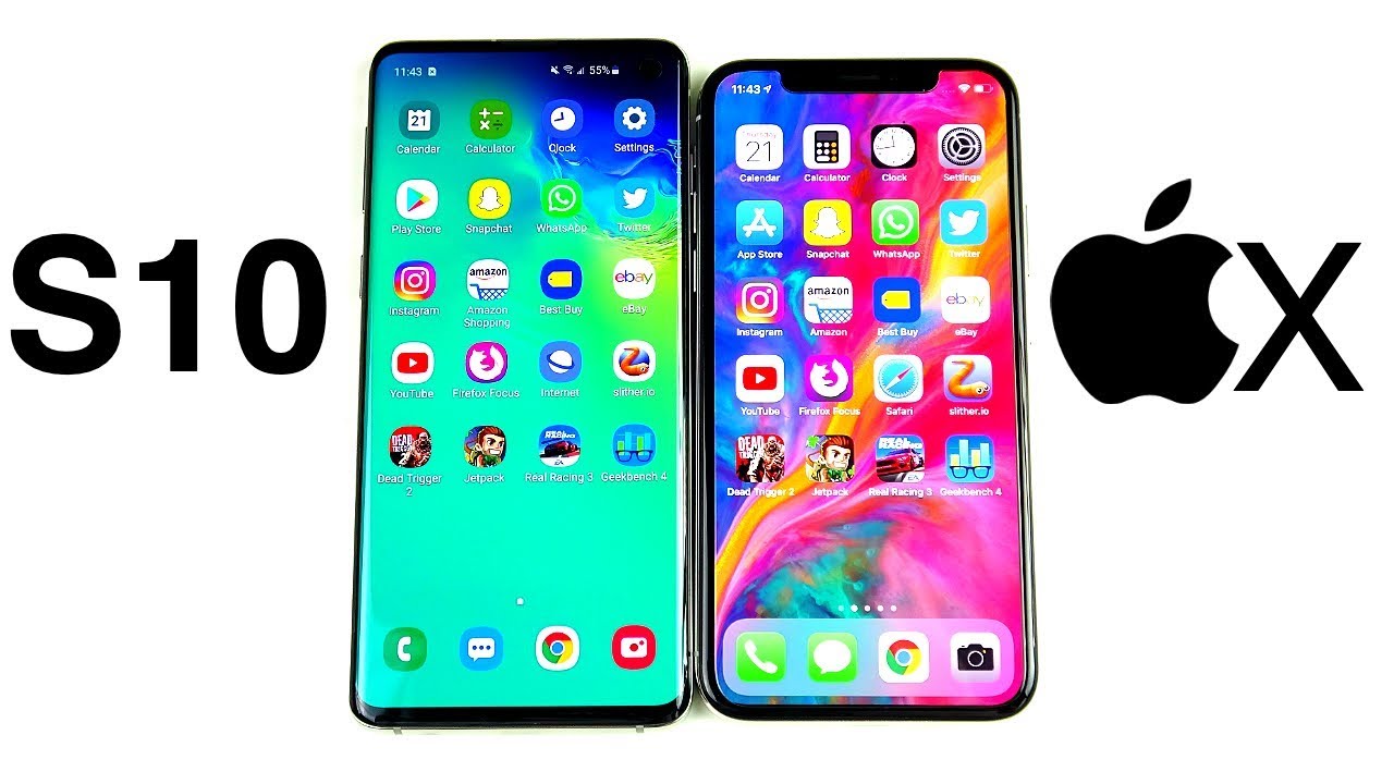 Samsung S10 Vs Iphone X