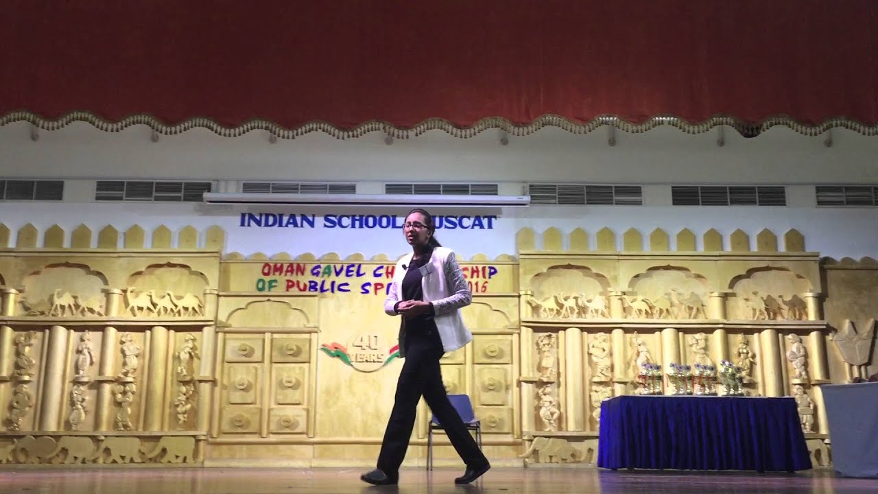 Humorous speech contest 2nd Runner up 2016 Oman Gavel Clubs